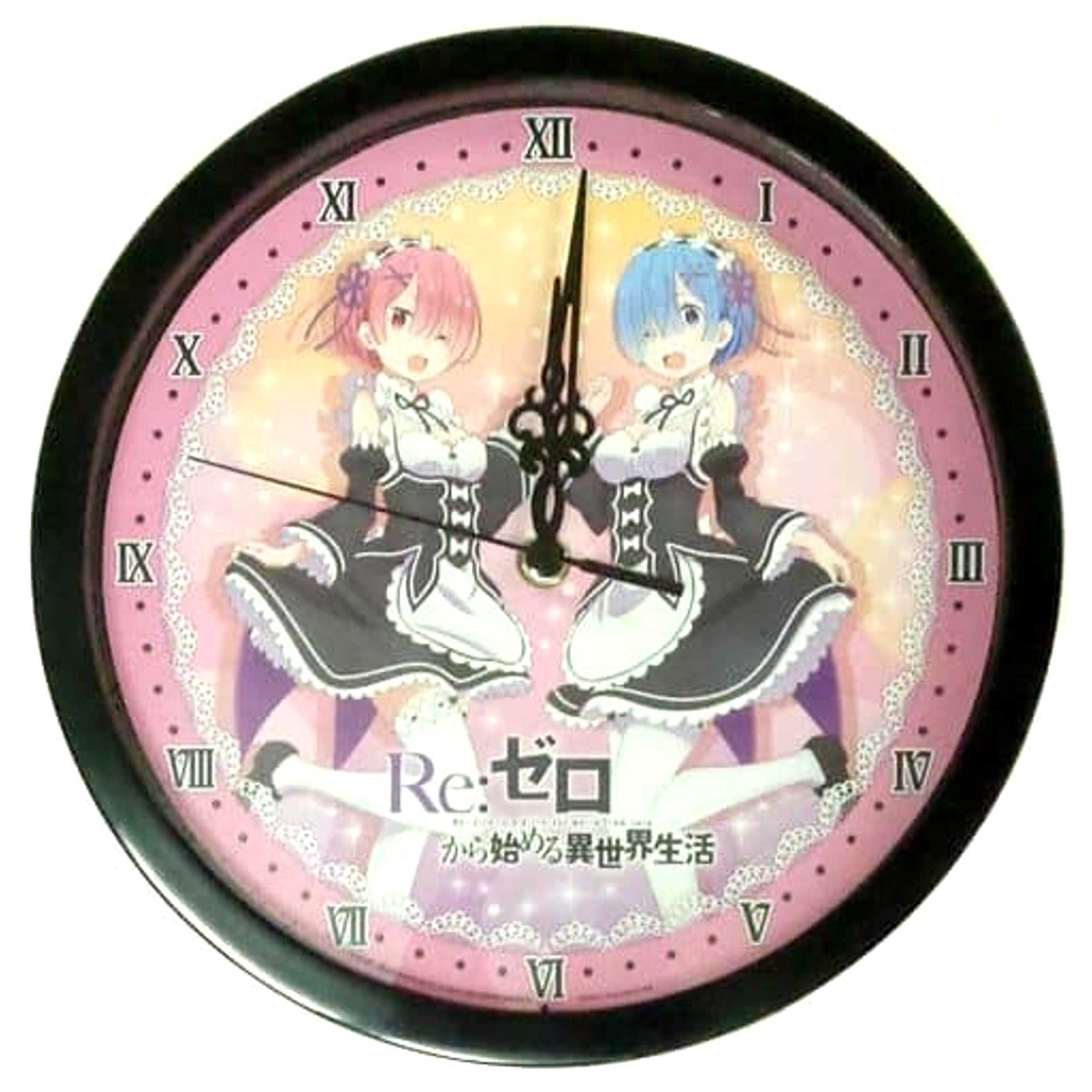 Re:Zero -Starting Life in Another World- Ram and Rem Wall Clock [USED]