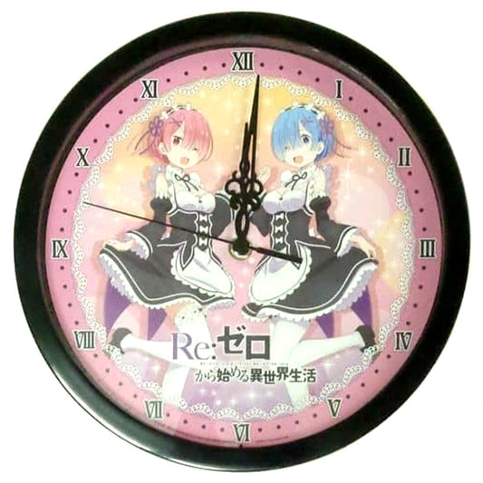 Re:Zero -Starting Life in Another World- Ram and Rem Wall Clock [USED]