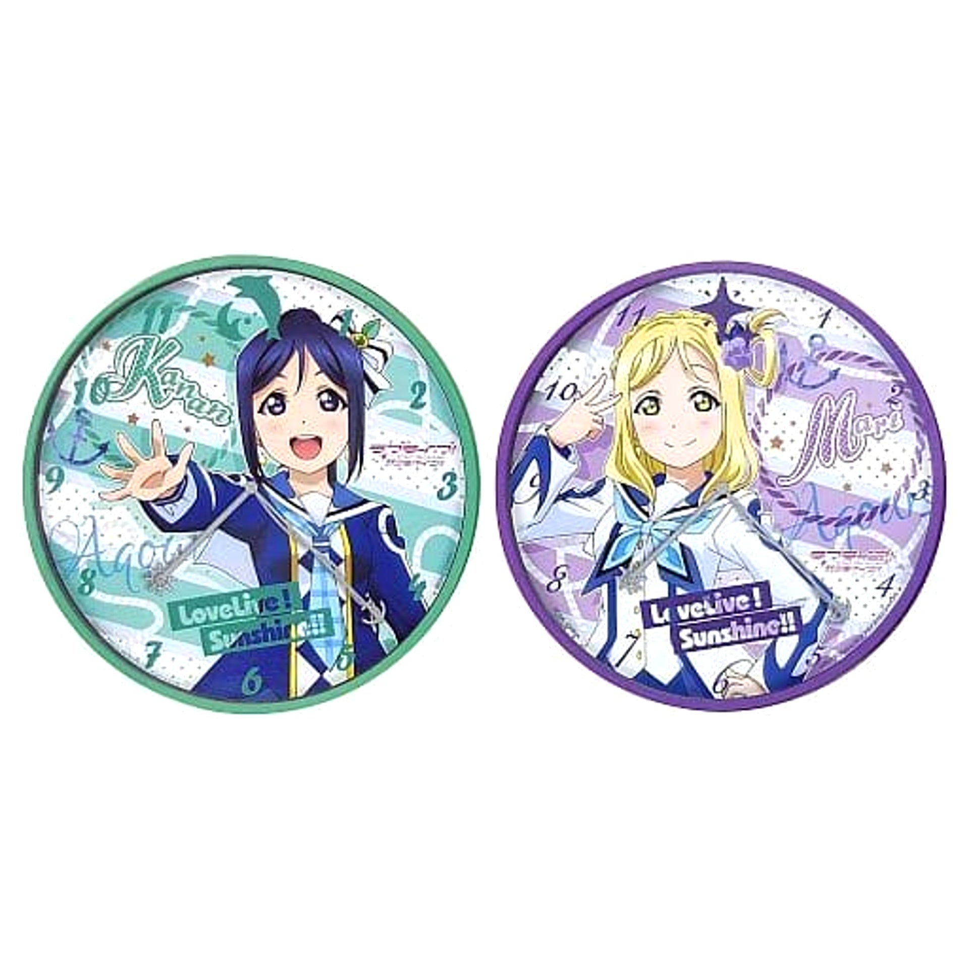 Love Live! Sunshine!! Premium Wall Clock Vol.5 Complete Set of 2 [USED]