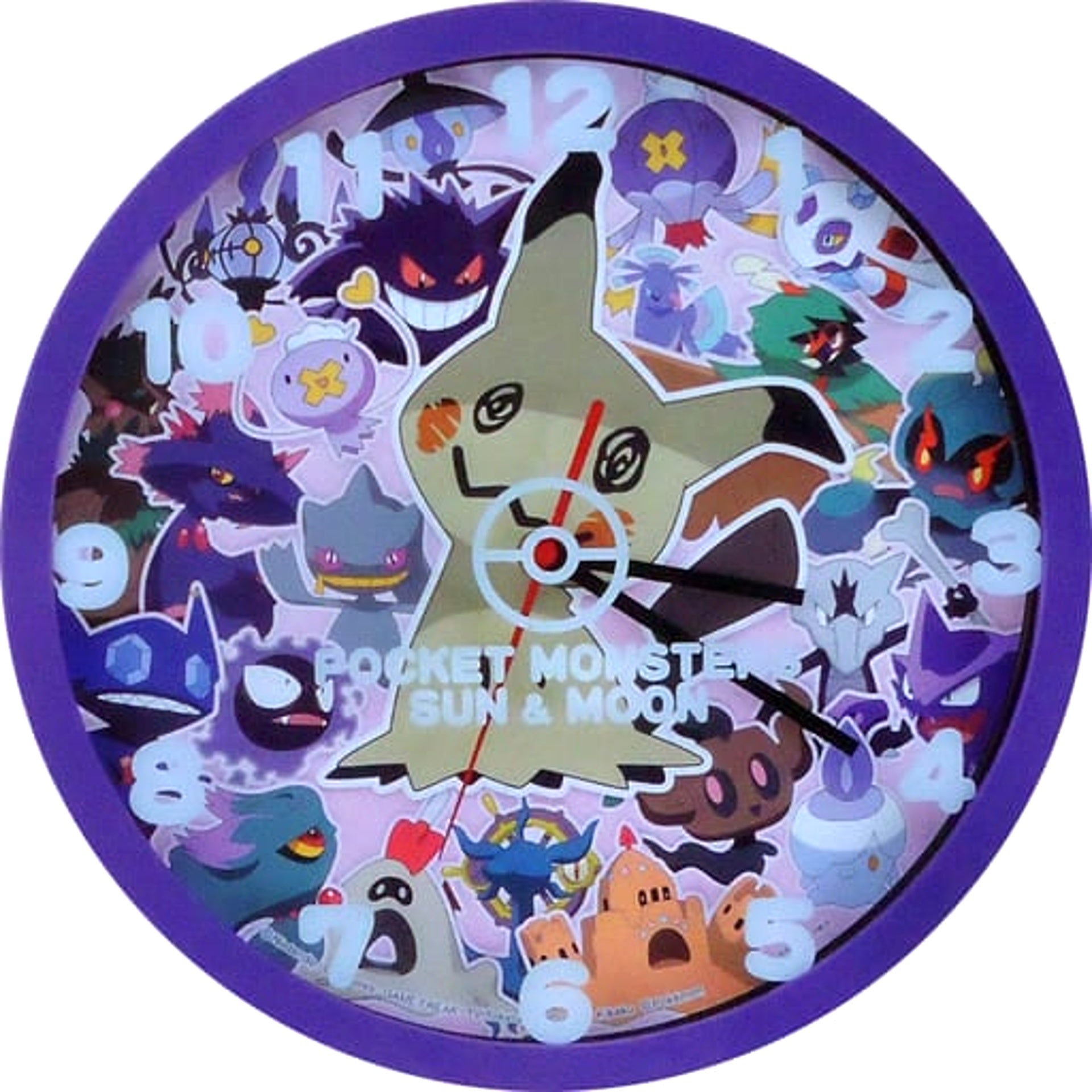 Pokemon Sun and Moon Mimikyu Purple Premium Wall Clock Ver.2 [USED]