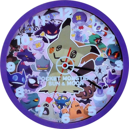 Pokemon Sun and Moon Mimikyu Purple Premium Wall Clock Ver.2 [USED]
