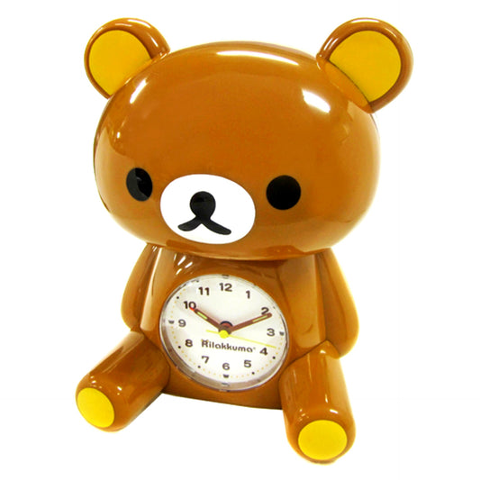 Rilakkuma Figure Clock Alarm Clock with Coin Bank [USED]