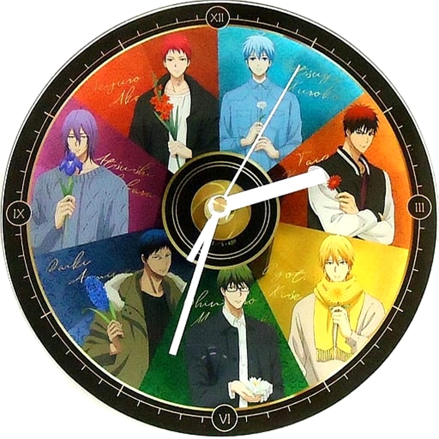 Kuroko's Basketball Group Acrylic Wall Clock Premium Bandai Exclusive [USED]