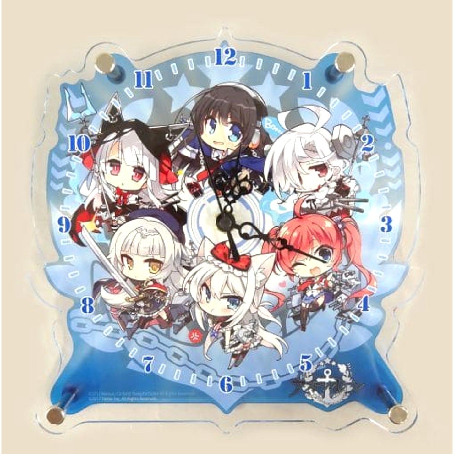 Azur Lane Group New Illustration Acrylic Clock C94 Goods [USED]