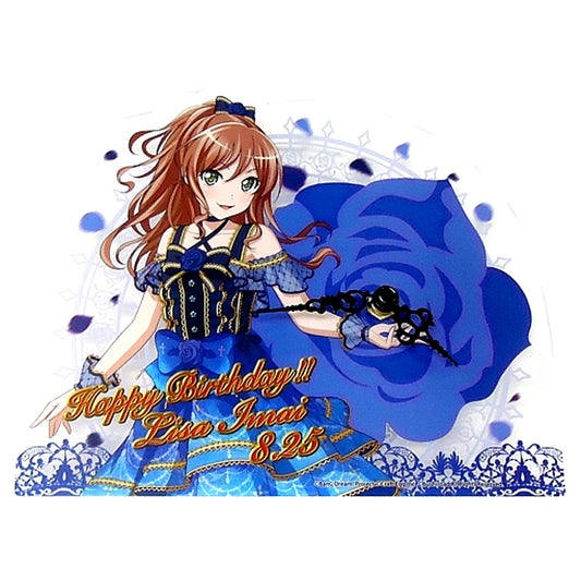 Lisa Imai Single BanG Dream! Girls Band Party! Birthday Set 2018 Acrylic Clock [USED]