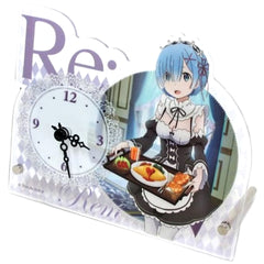 Re:Zero -Starting Life in Another World- Rem Maid Ver. Die-cut Acrylic Clock [USED]