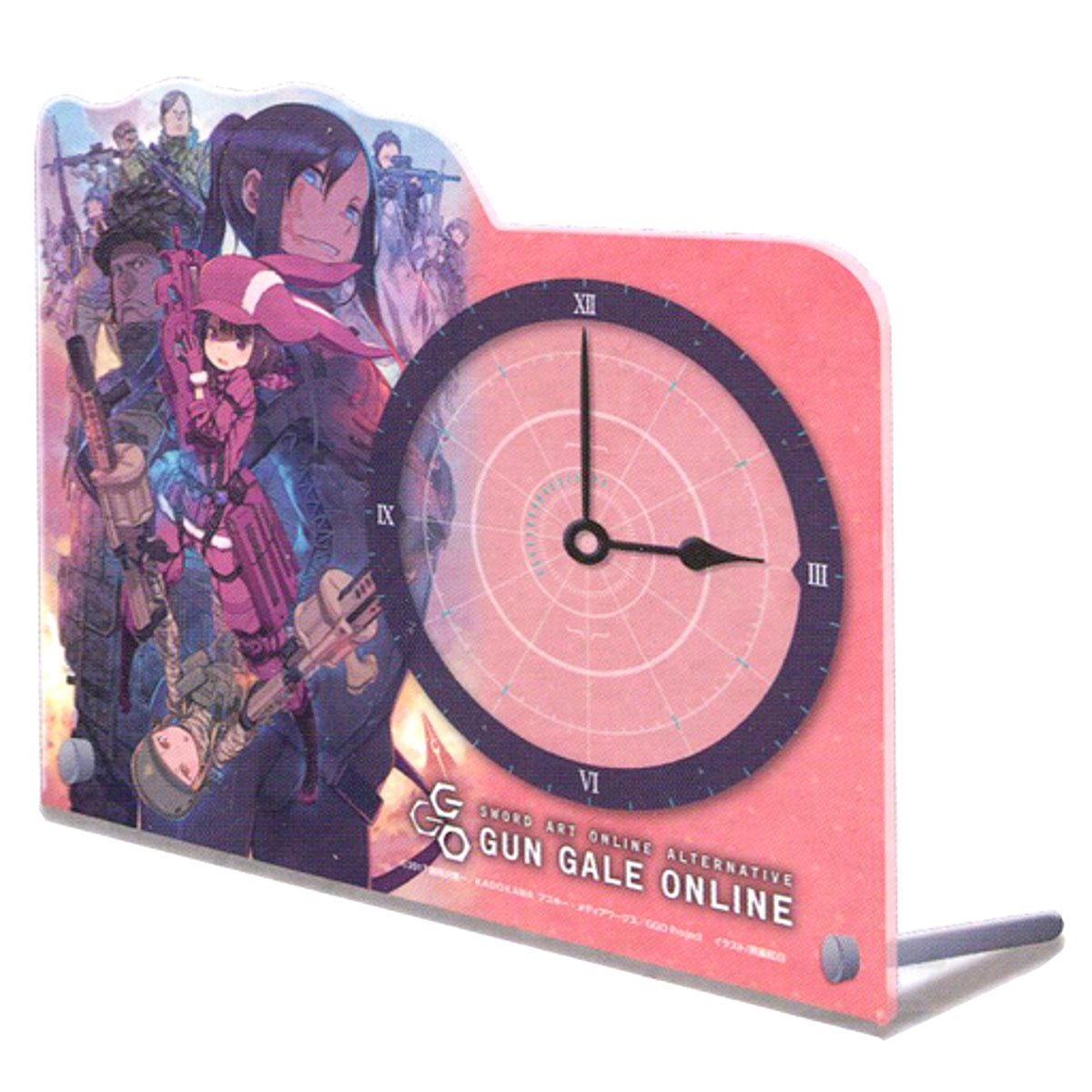Teaser Visual Acrylic Clock Sword Art Online Alternative Gun Gale Online [USED]