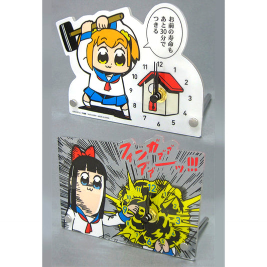 Set of 2 Clock Destruction Acrylic Clock Pop Team Epic [USED]
