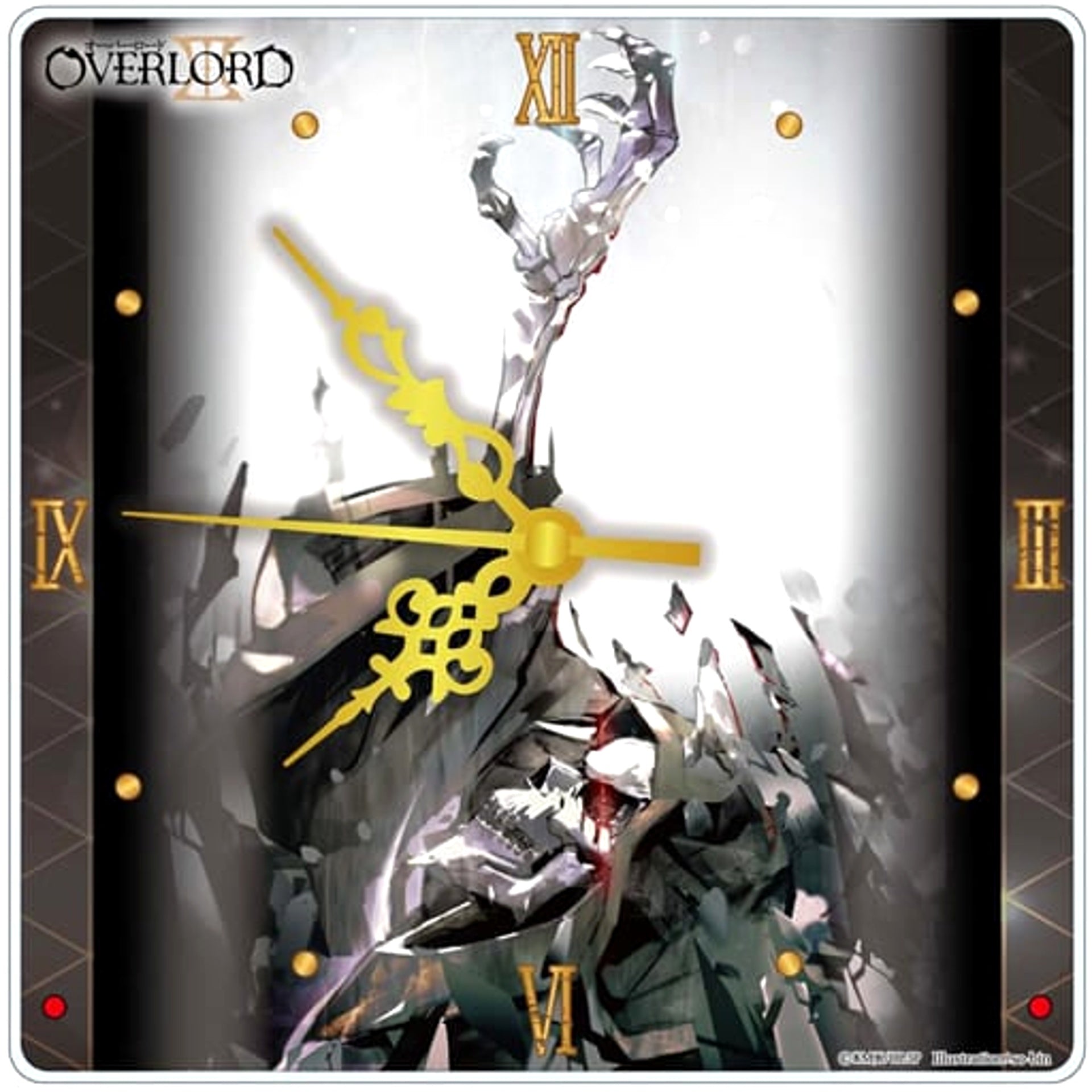 Overlord III Ainz Ooal Gown Acrylic Wall Clock [USED]