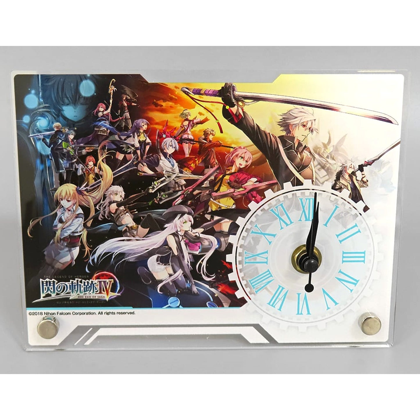 The Legend of Heroes Trails of Cold Steel IV The End of Saga Key Visual Acrylic Clock Dengeki PlayStation Selection [USED]