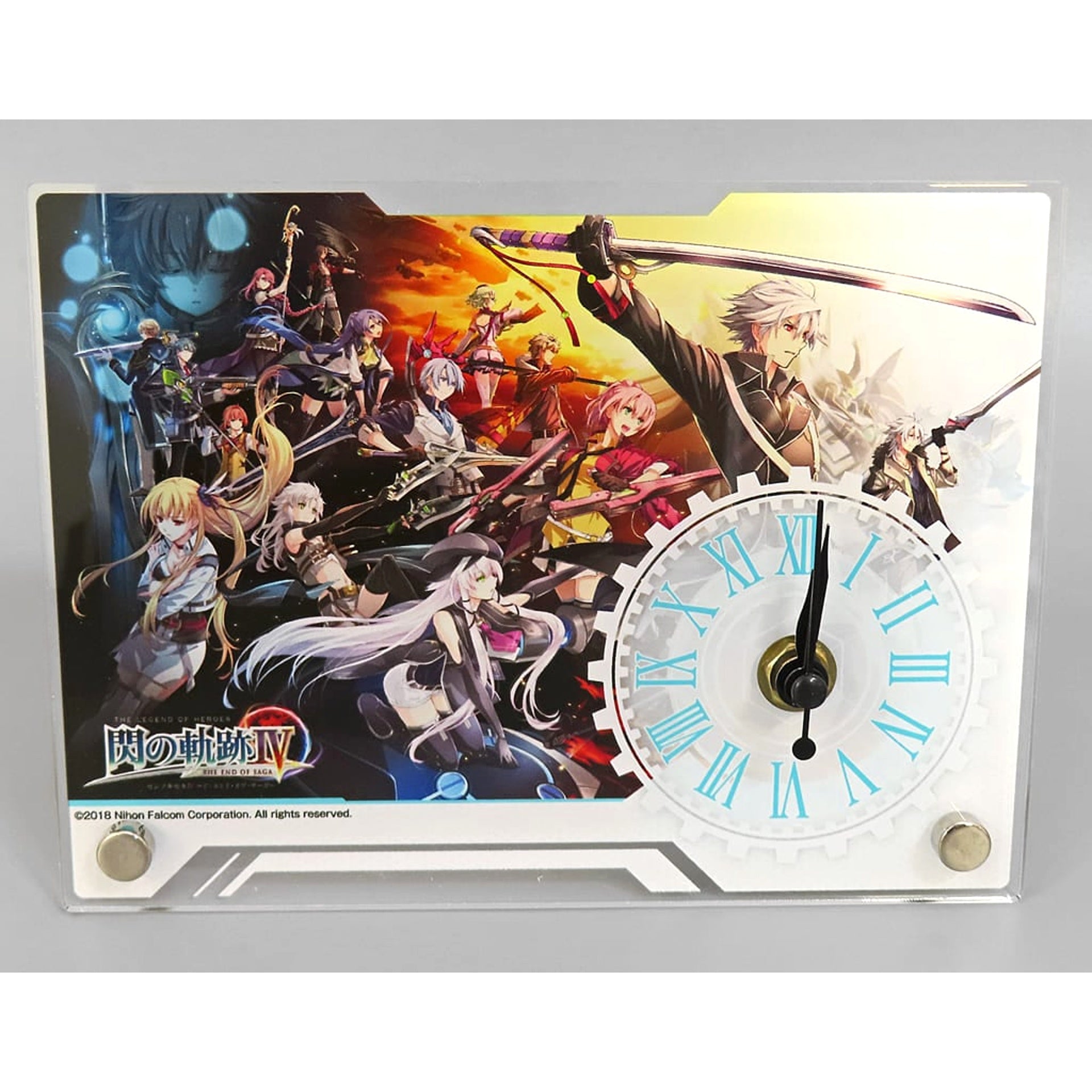 The Legend of Heroes Trails of Cold Steel IV The End of Saga Key Visual Acrylic Clock Dengeki PlayStation Selection [USED]