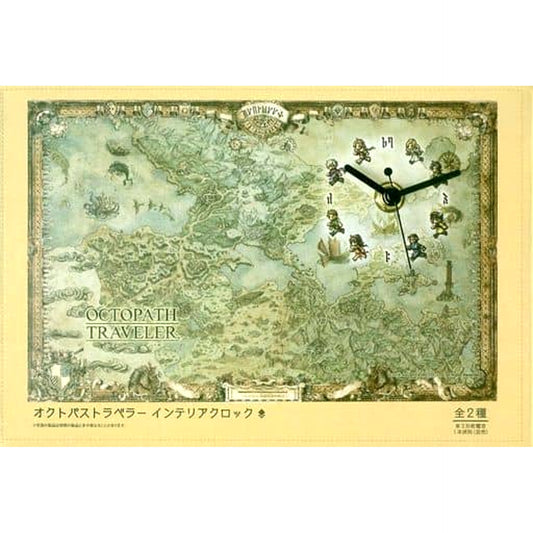Octopath Traveler Continent Map Interior Clock [USED]