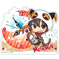 KonoSuba: God's Blessing on This Wonderful World! Legend of Crimson Megumin Snow Spirit Subjugation Illustration Acrylic Desk Clock [USED]
