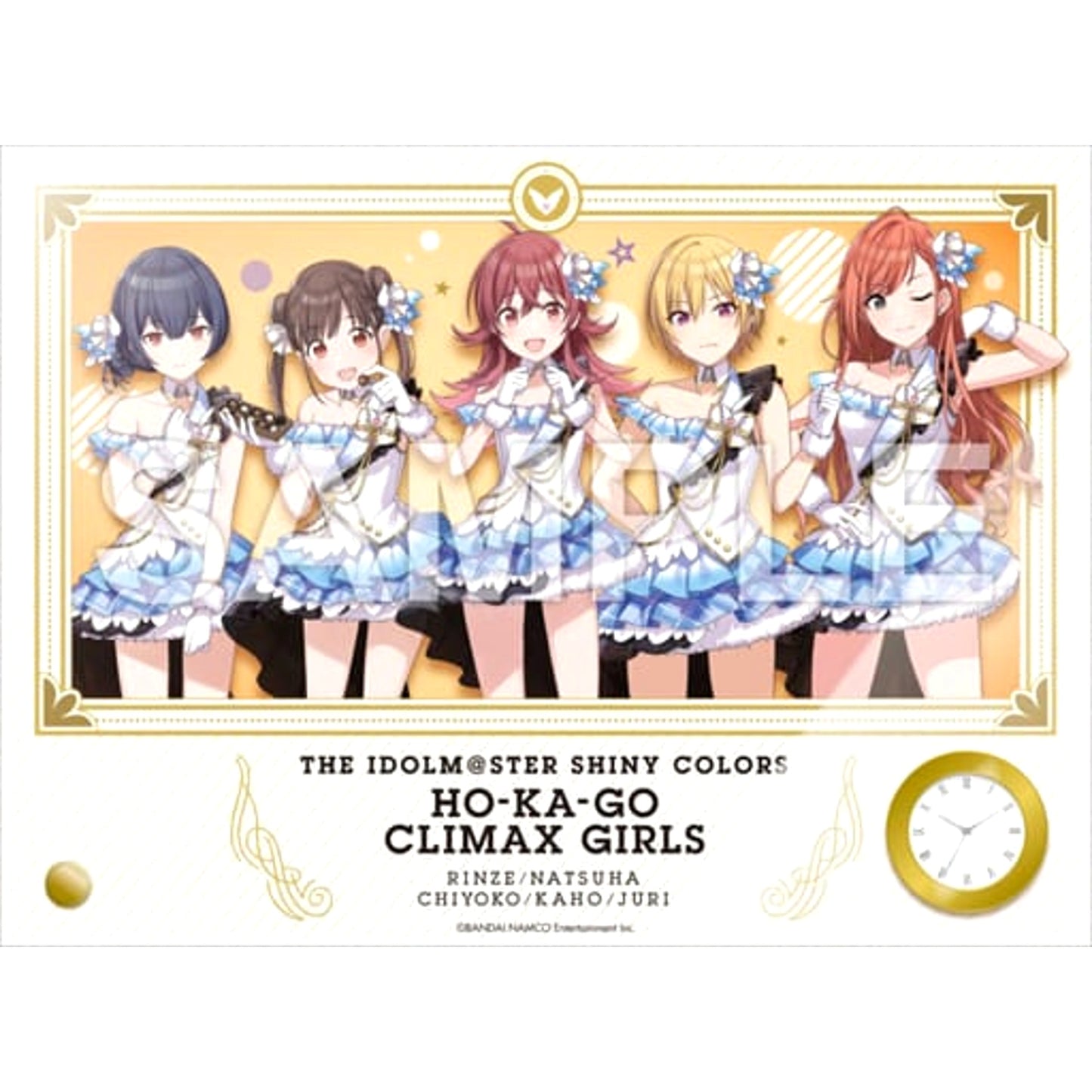 The Idolmaster Shiny Colors 283PRO Hokago Climax Girls Acrylic Art with Clock [USED]