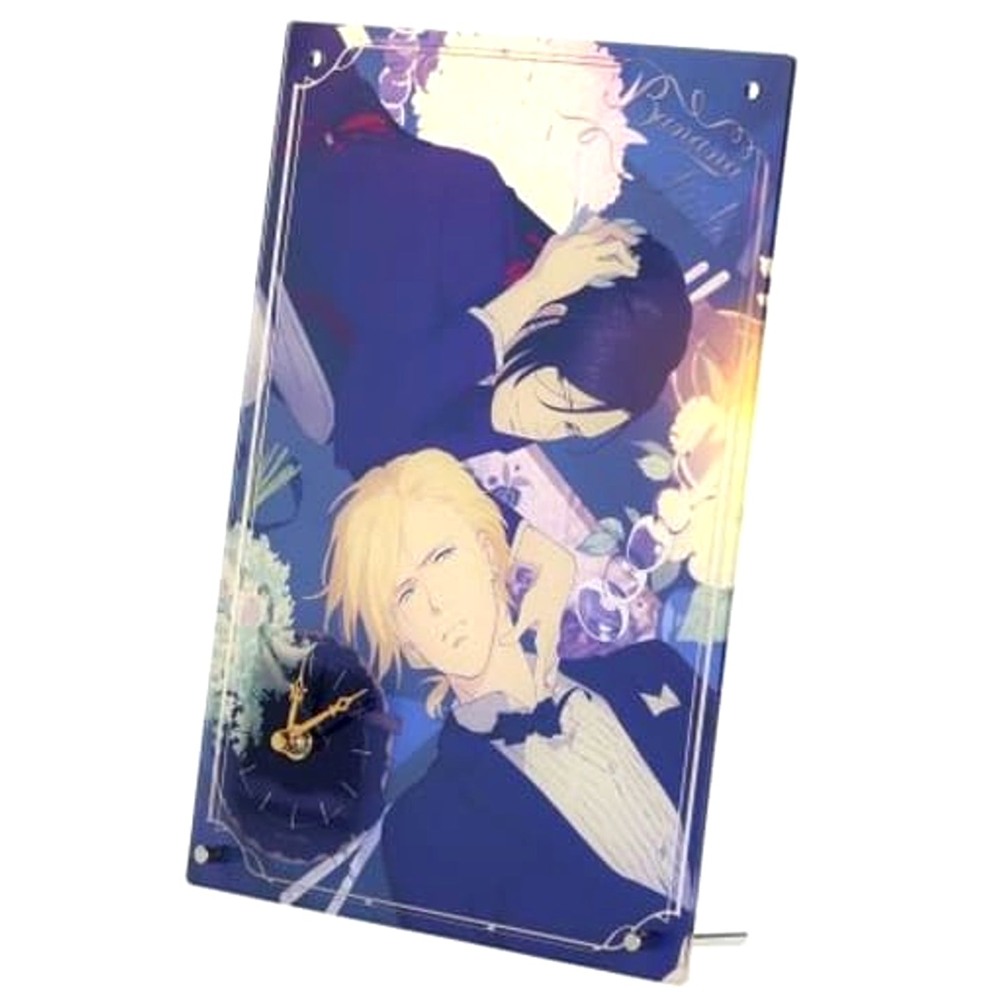 BANANA FISH Ash Lynx & Yut-Lung Acrylic Panel Clock [USED]