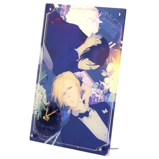 BANANA FISH Ash Lynx & Yut-Lung Acrylic Panel Clock [USED]