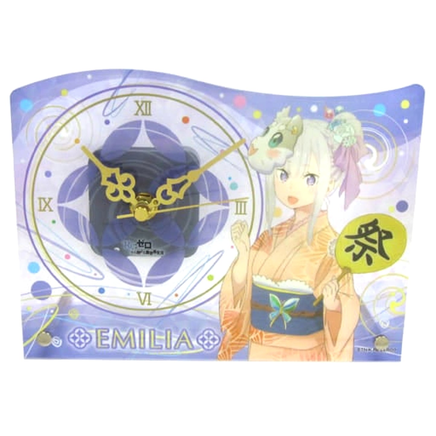 Re:Zero -Starting Life in Another World- Emilia Summer Festival Ver. Acrylic Clock [USED]
