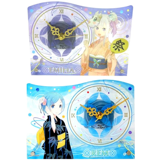 Re:Zero -Starting Life in Another World- Acrylic Clock Summer Festival Ver. Set of 2 [USED]
