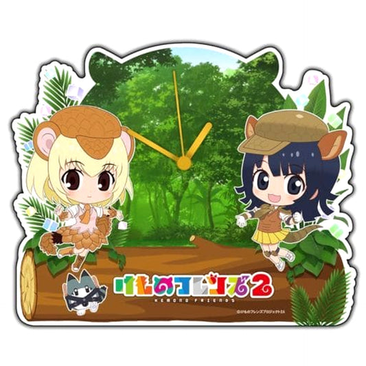 Kemono Friends 2 Giant Pangolin & Giant Armadillo Acrylic Desk Clock [USED]