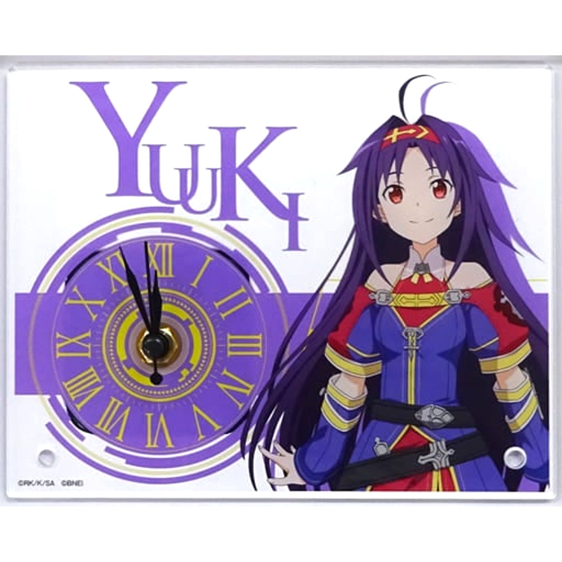 Sword Art Online Yuuki Ver. Game Series 5th Anniversary Acrylic Clock [USED]