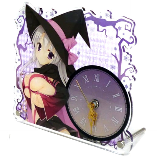 Sanoba Witch Nene Ayachi Acrylic Clock Yuzusoft Shop Limited [USED]