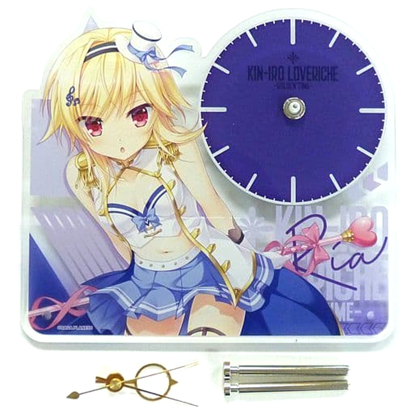 Kin-iro Loveriche Golden Time Ria Souma Acrylic Clock C96 Goods [USED]