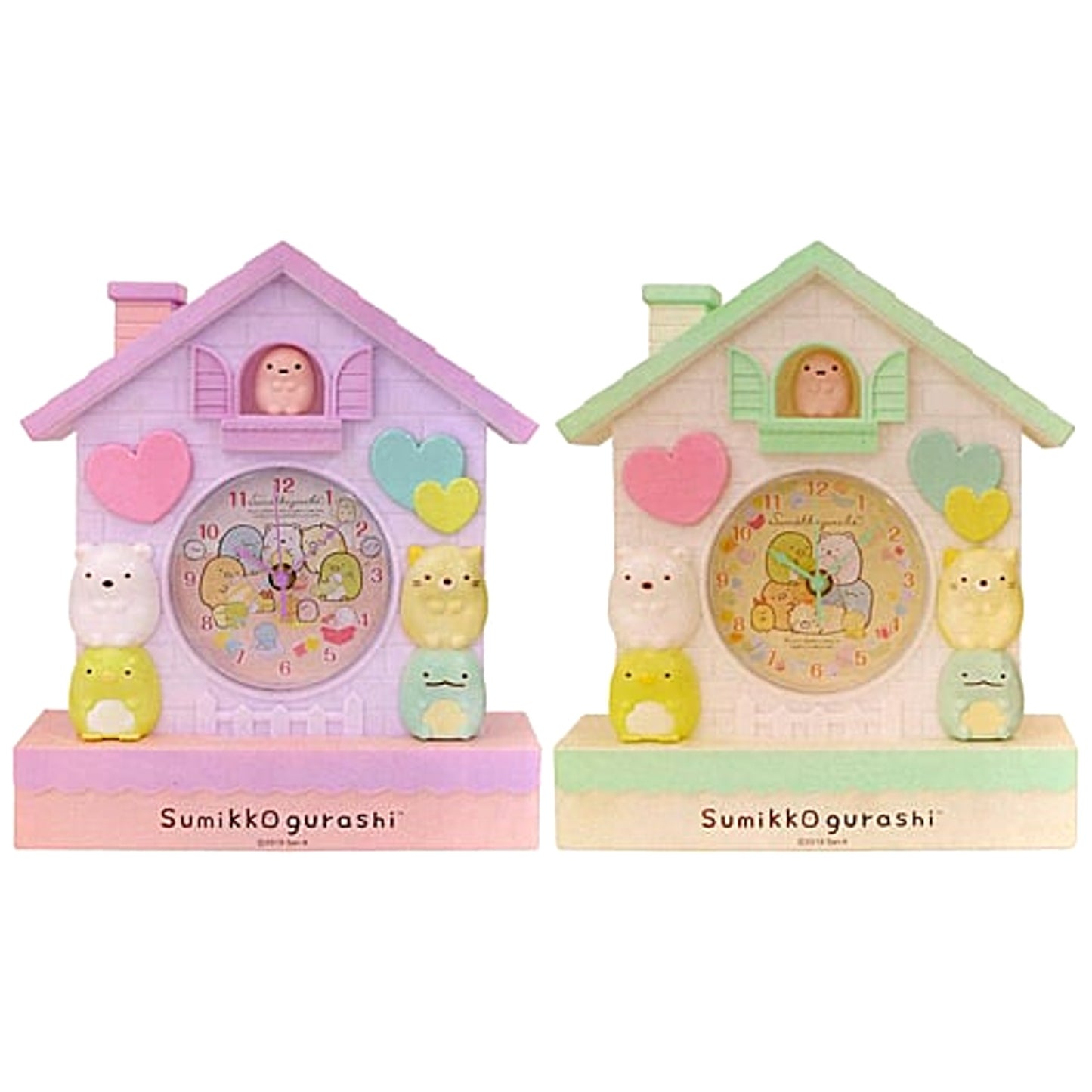 Sumikkogurashi Shirokuma Handmade Plush Premium Clock Set of 2 [USED]