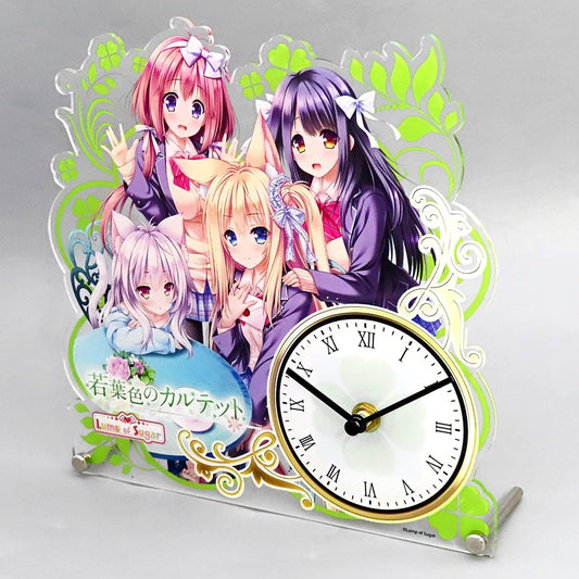 Wakabairo no Quartet Group Acrylic Clock Denkigai 2019 Summer Takadanobaba Goods [USED]