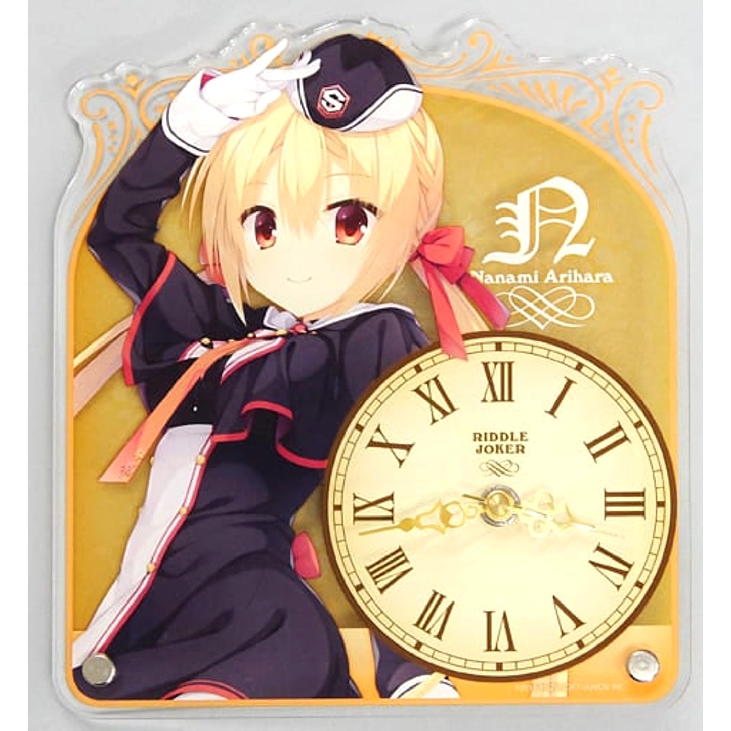RIDDLE JOKER Nanami Arihara Acrylic Clock Yuzusoft Shop Exclusive [USED]