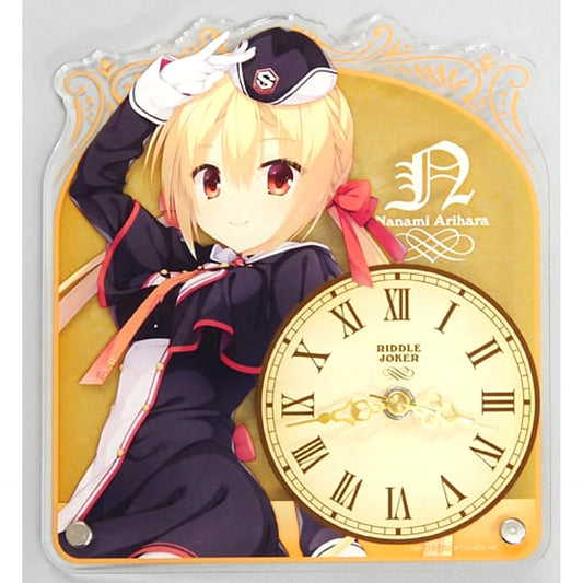 RIDDLE JOKER Nanami Arihara Acrylic Clock Yuzusoft Shop Exclusive [USED]