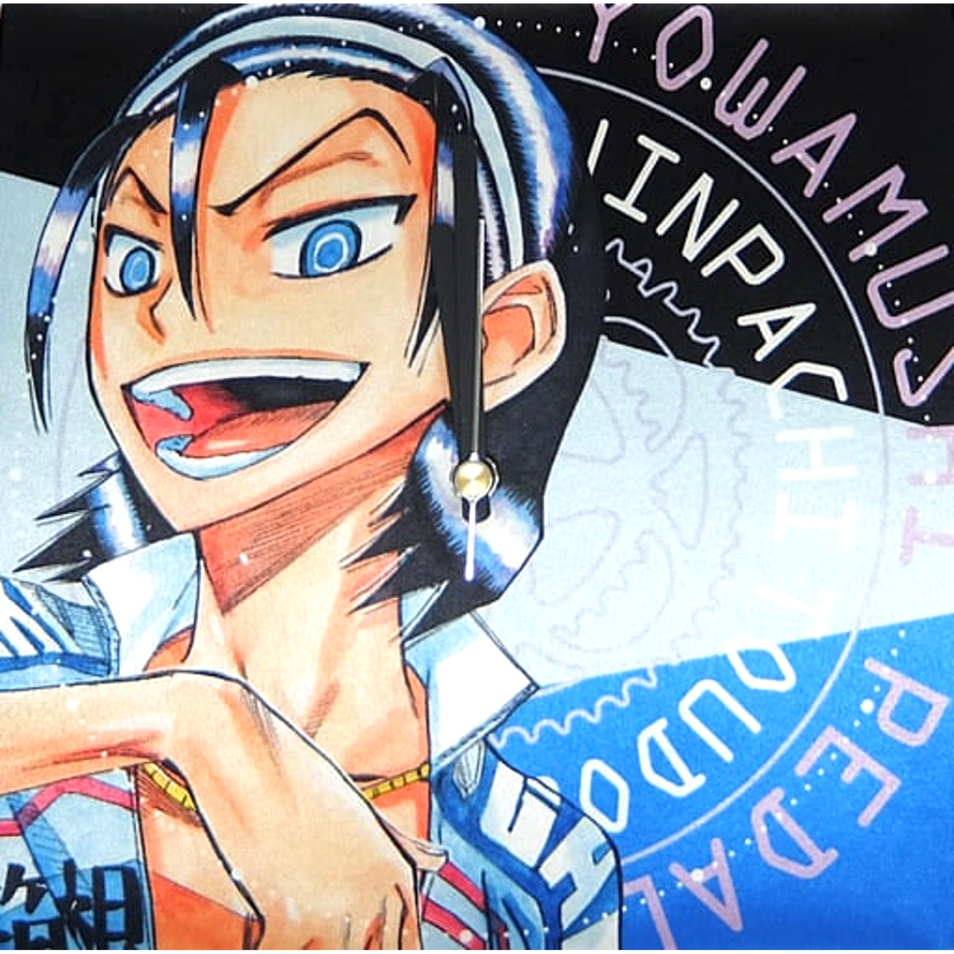 Yowamushi Pedal Jinpachi Toudou Fabric Wall Clock [USED]