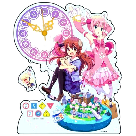 Shamiko & Momo & Lilith The Demon Girl Next Door Acrylic Desk Clock [USED]