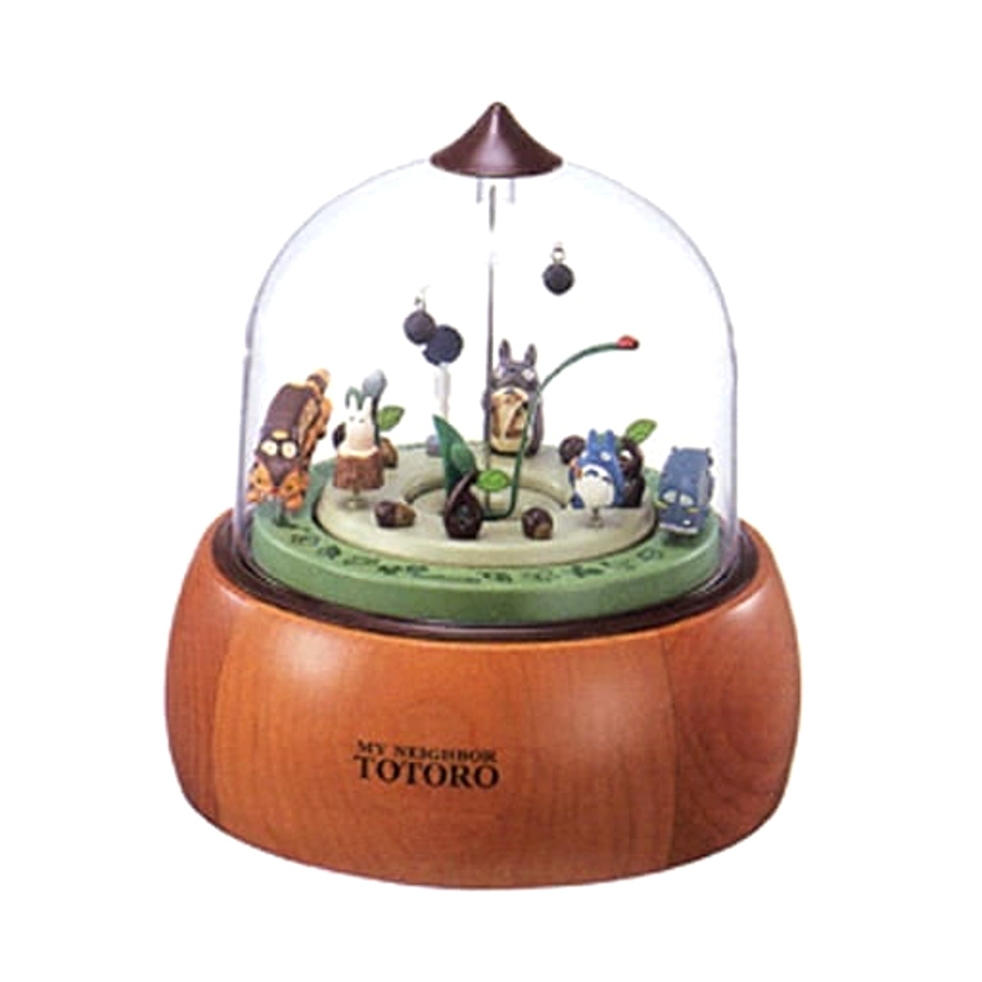 My Neighbor Totoro Totoro Catbus and Soot Sprites Diorama Clock [USED]