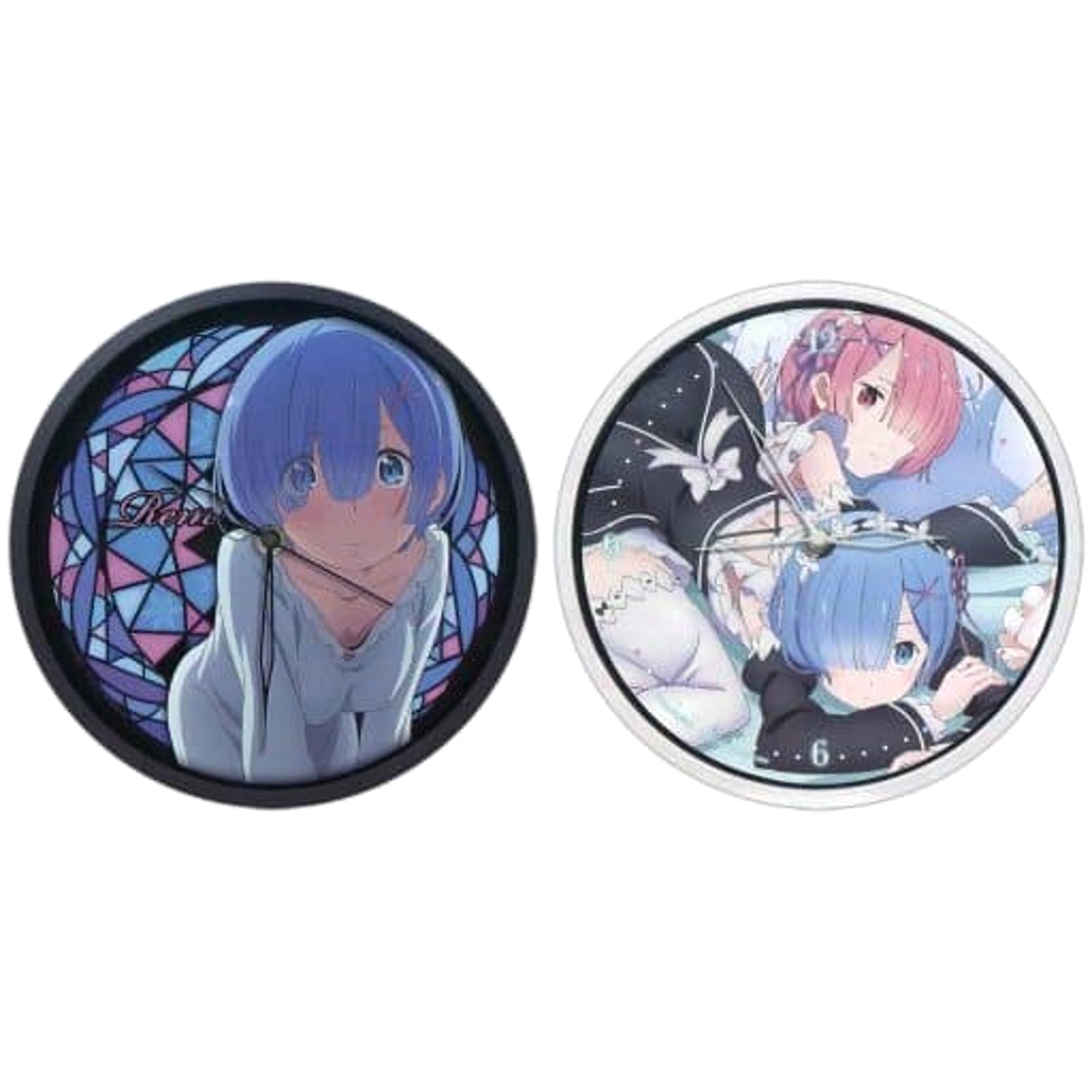 Re:Zero -Starting Life in Another World- Complete Set of 2 Wall Clocks [USED]