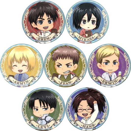 Attack on Titan Ellen Yeager & Others Tree Village Pop-Up Shop & Collaboration Cafe Limited All 7 Types Set Buttons [USED]