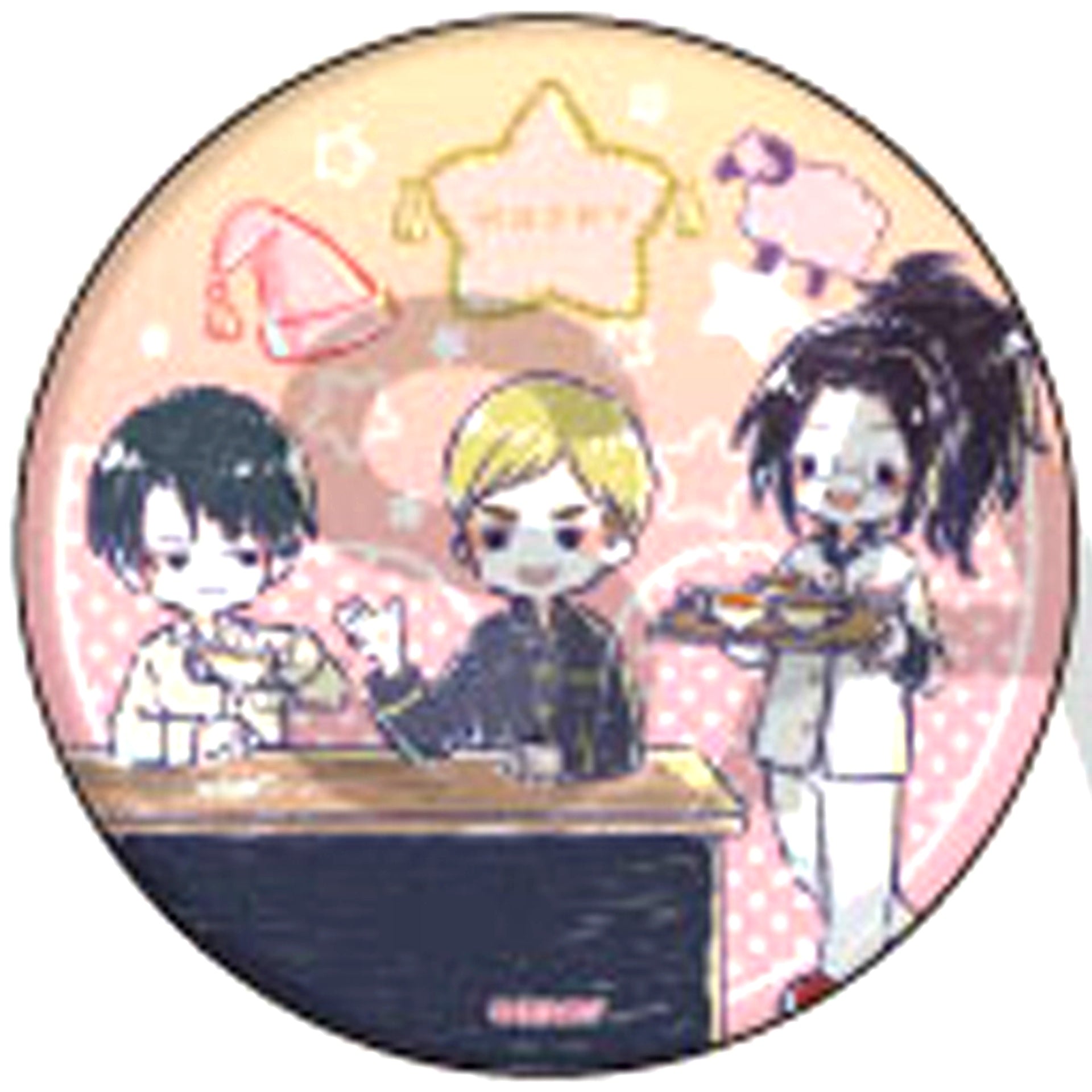 Levi & Erwin Smith & Hange Zoe 19. Sleepover Ver. Attack on Titan GraffArt Design Button [USED]