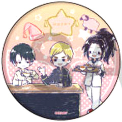 Levi & Erwin Smith & Hange Zoe 19. Sleepover Ver. Attack on Titan GraffArt Design Button [USED]