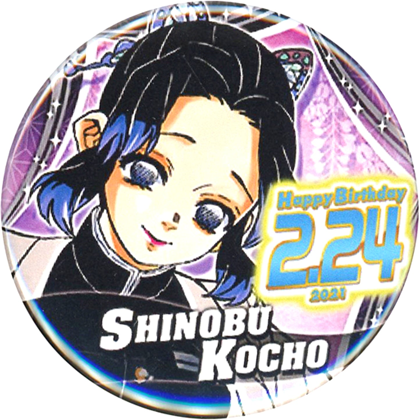 Shinobu Kocho 2021 Demon Slayer Birthday Button [USED]