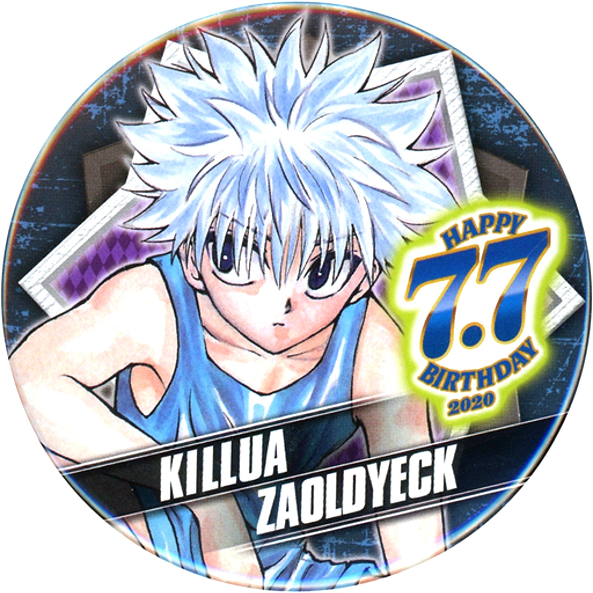 Killua Zoldyck HUNTER x HUNTER Birthday Button [USED]