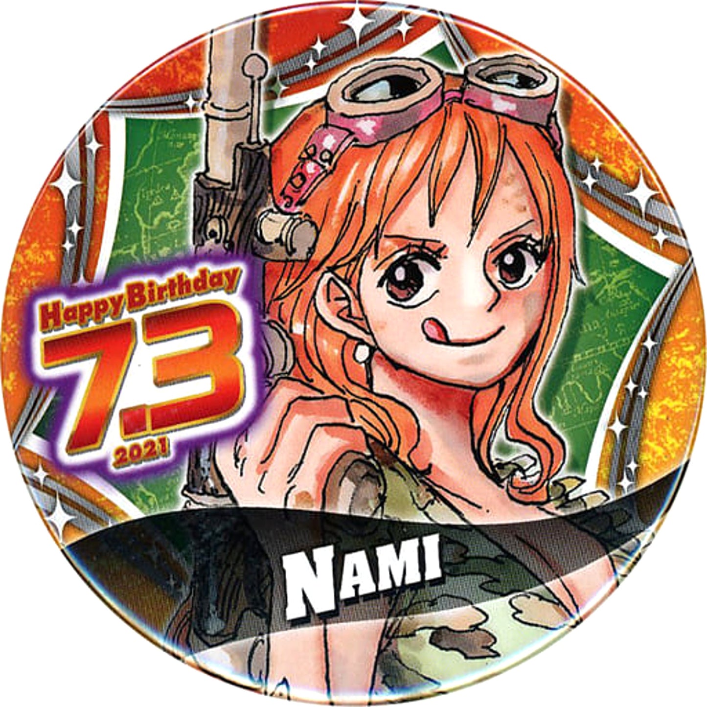 One Piece Nami Birthday Can Badge 2021 Buttons [USED]