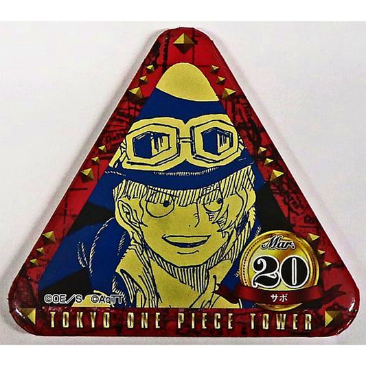 Sabo Tokyo One Piece Tower Tongari Birthday Button March Mugiwara Store Tongari Store Limited [USED]
