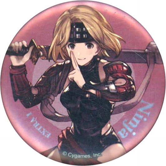 Granblue Fantasy Djeeta Ninja Original Version Character Badge Collection Protagonist Female Job Class EX.1 Buttons [USED]