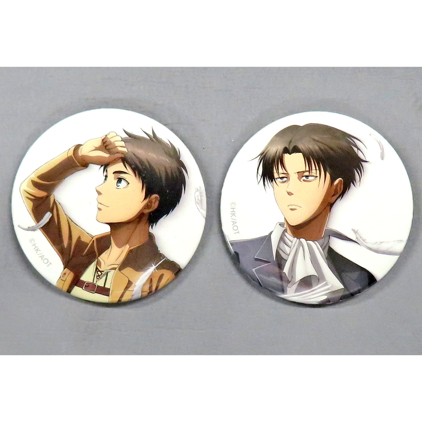 Eren Yeager & Levi Ackerman Badge Set D - Set of 2 Attack on Titan [USED]