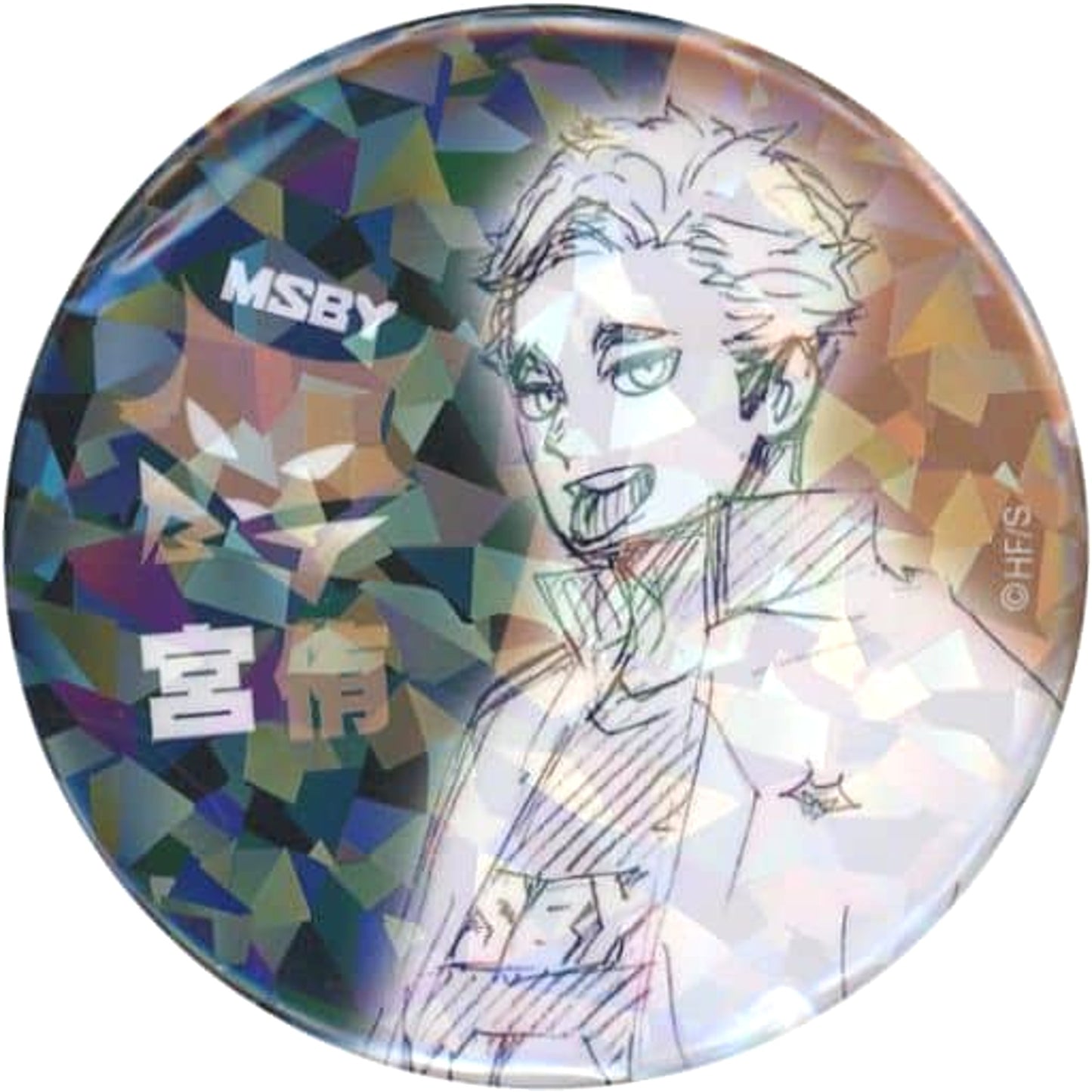 Atsumu Miya 20 V.Heroes / MSBY Haikyu!! Weekly Shonen Jump All Star Button Jump Characters Store Limited [USED]