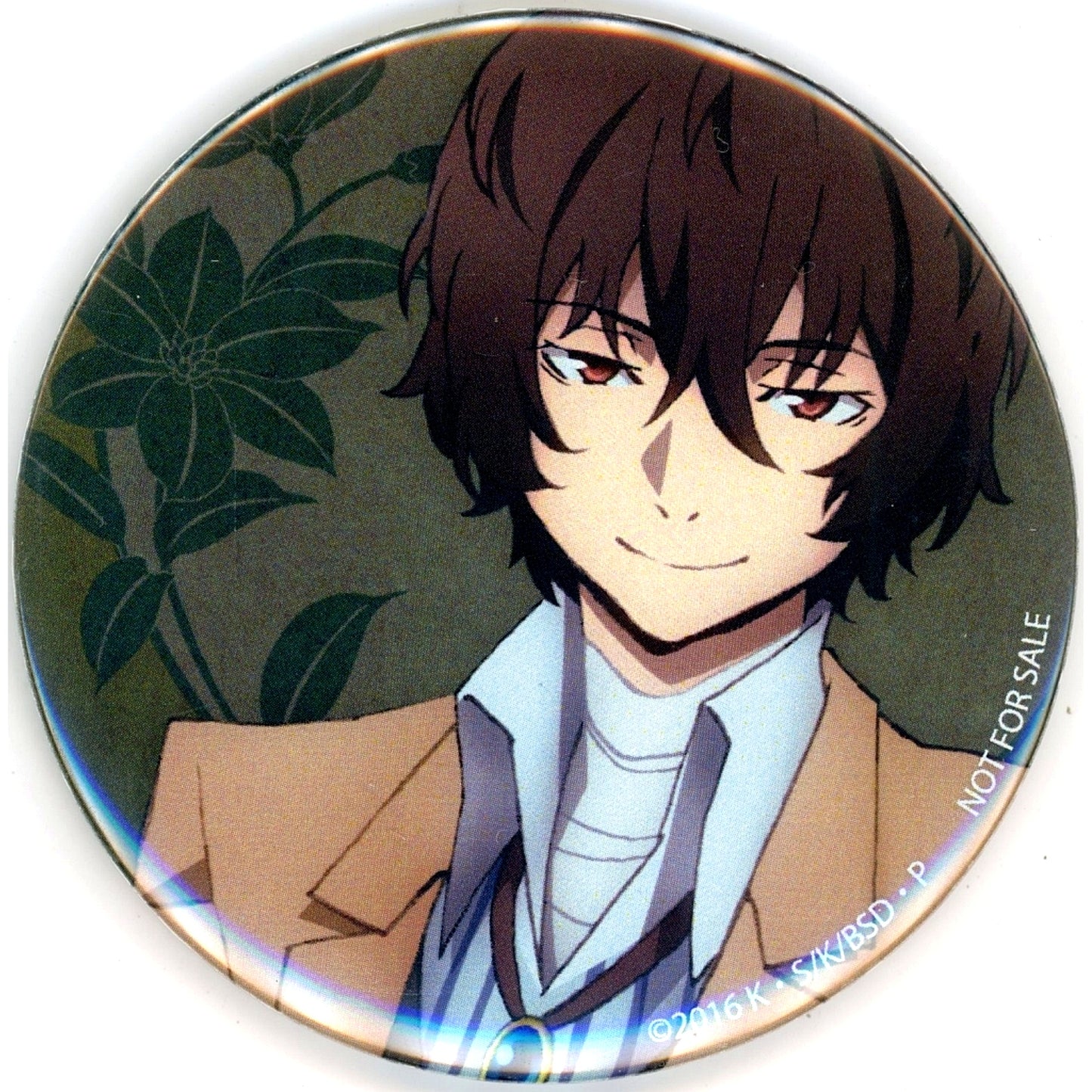 Osamu Dazai Special Button Pre-order Bonus for Osamu Dazai Cup & Saucer Kadokawa Store Limited Bungo Stray Dogs [USED]