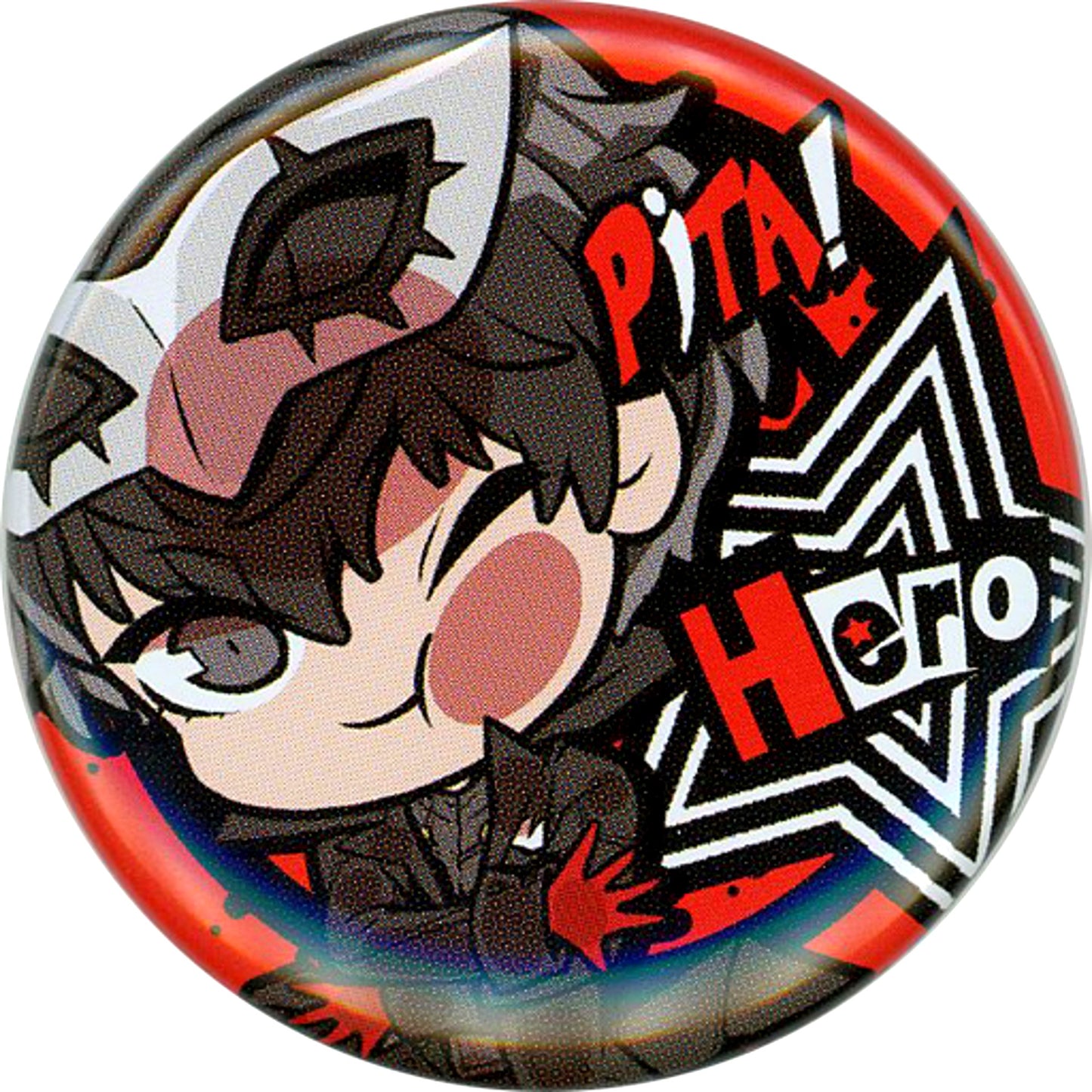 Protagonist Persona 5 Pita! Defome Button Phantom Thief Ver. [USED]
