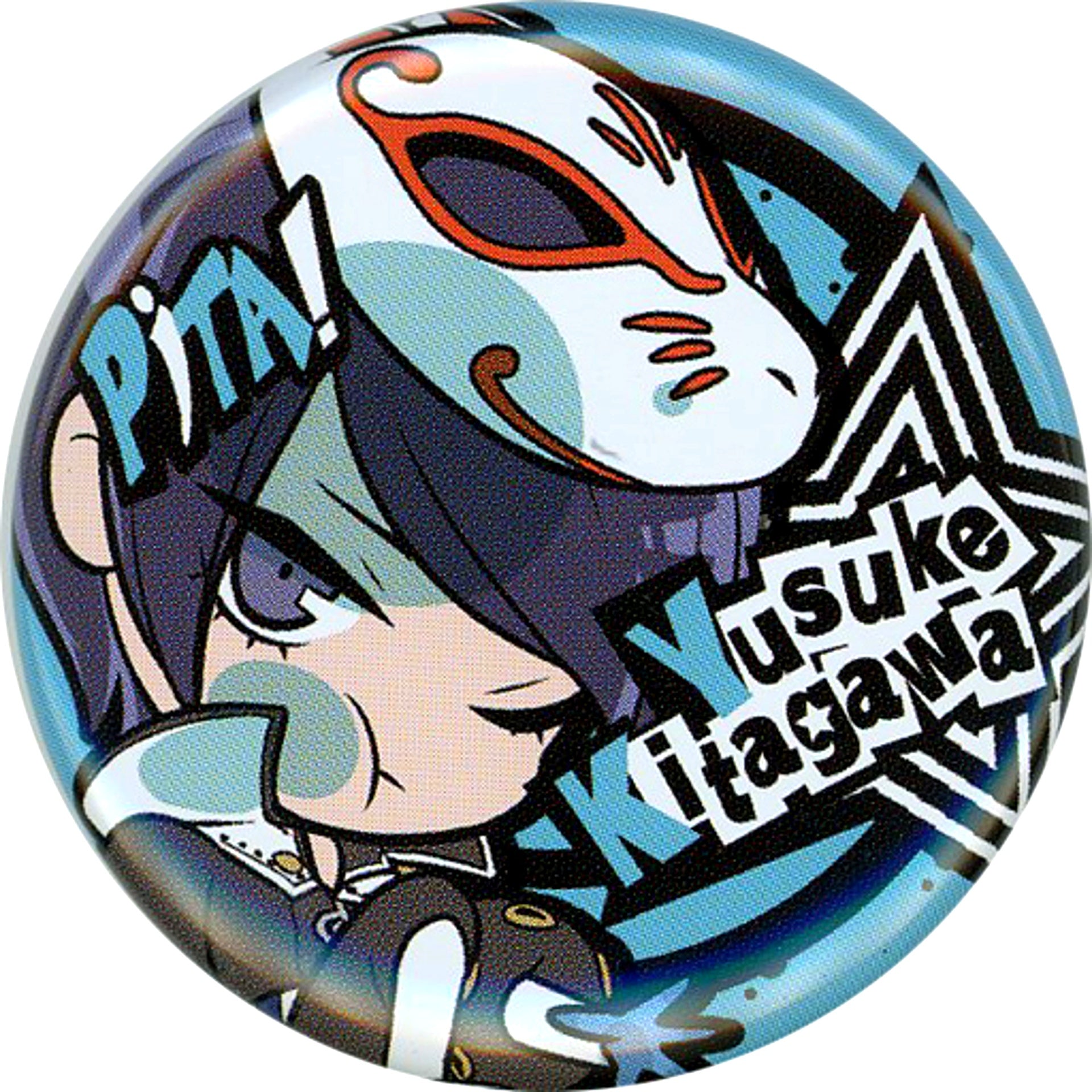 Yusuke Kitagawa Persona 5 Pita! Defome Button Phantom Thief Ver. [USED]
