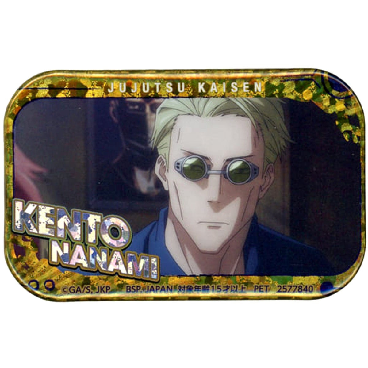 Jujutsu Kaisen Kento Nanami Square Shaped Hologram Can Badge Namco Limited Buttons [USED]