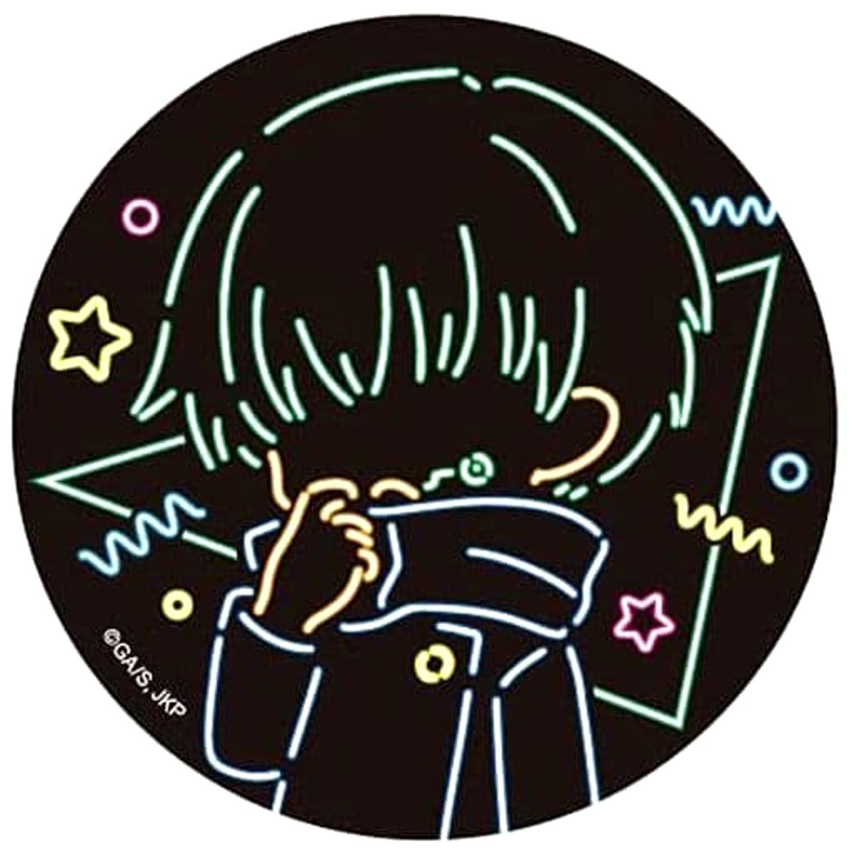 Jujutsu Kaisen Toge Inumaki Neon Line Can Badge Buttons [USED]