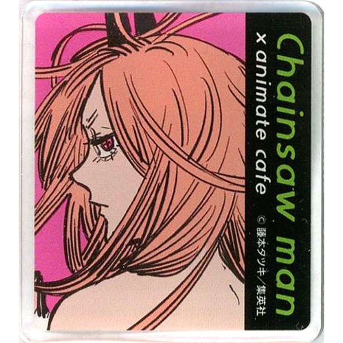 Power Chainsaw Man x animate cafe Trading Acrylic Badge [USED]